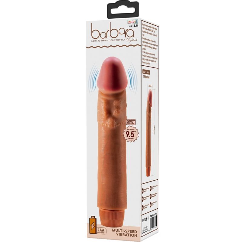 DANCE - DYBBUK REALISTIC VIBRATOR 24 CM MULATO
