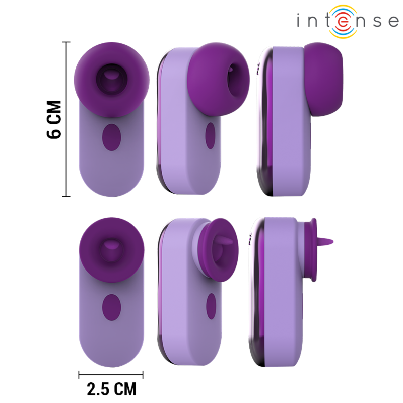 INTENSE - SABRINA TRAVEL SET VIOLET CLITORAL STIMULATOR