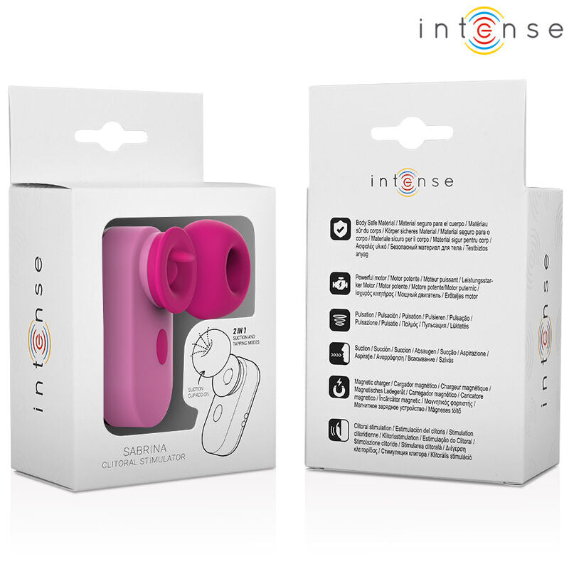 INTENSE - SABRINA TRAVEL PINK CLITORAL STIMULATOR SET
