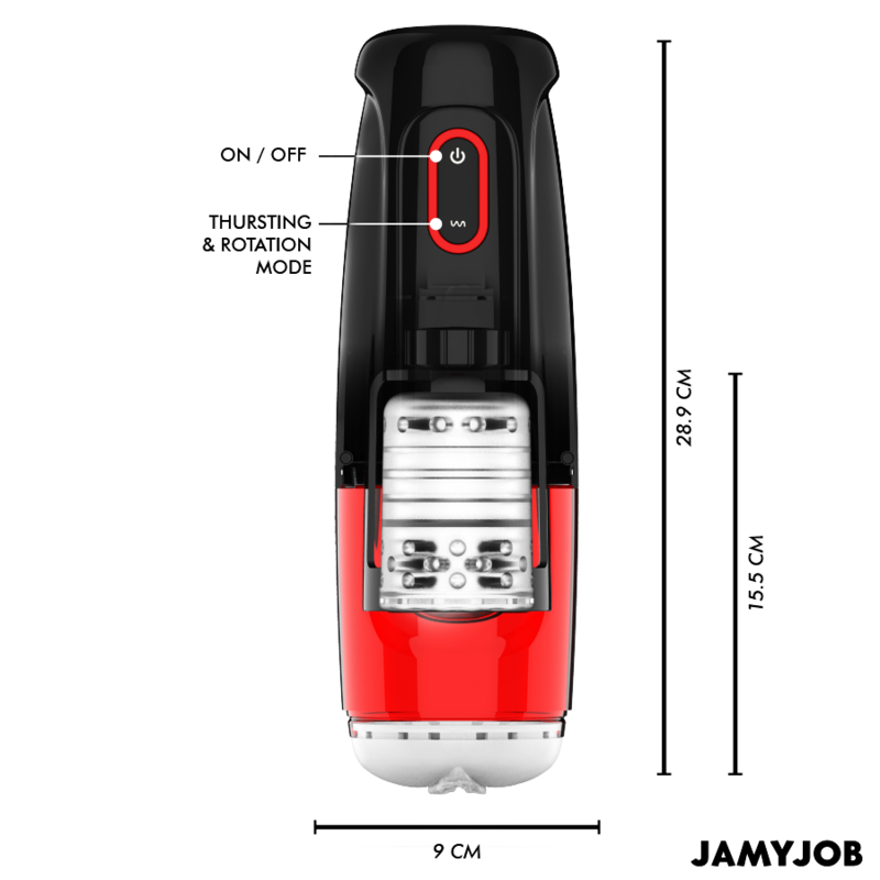 JAMYJOB - STORM AUTOMATIC VAGINA MASTURBATOR 10 MODES ROTATION AND THRUST