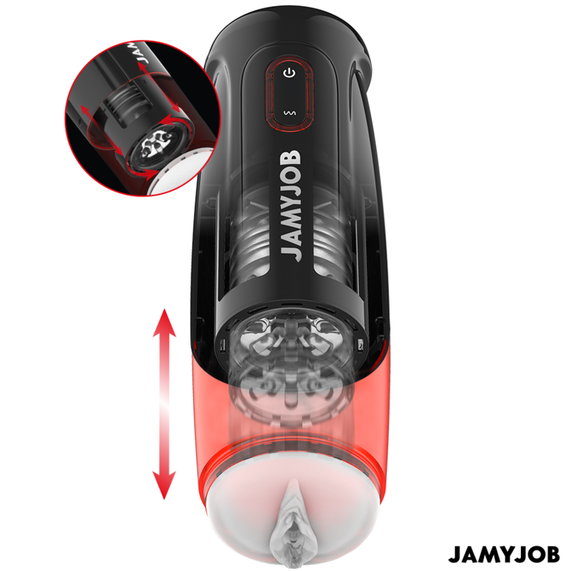 JAMYJOB - STORM AUTOMATIC VAGINA MASTURBATOR 10 MODES ROTATION AND THRUST