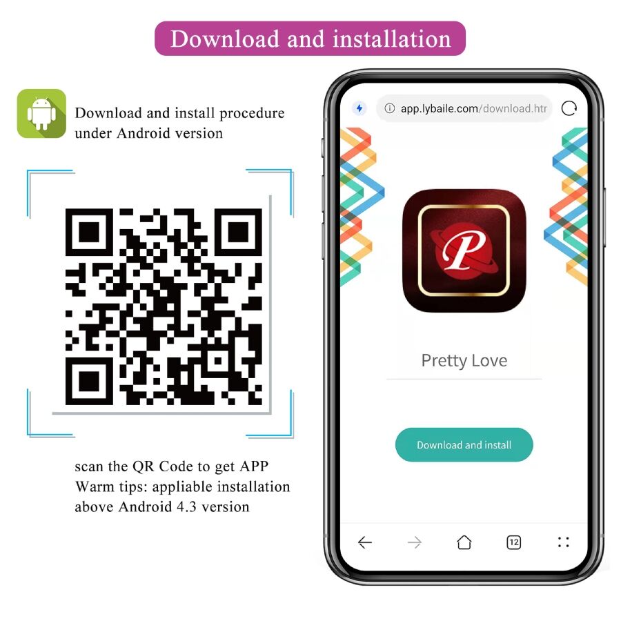 PRETTY LOVE - LEVIATHAN APP-CONTROLLED VIBRATOR PURPLE