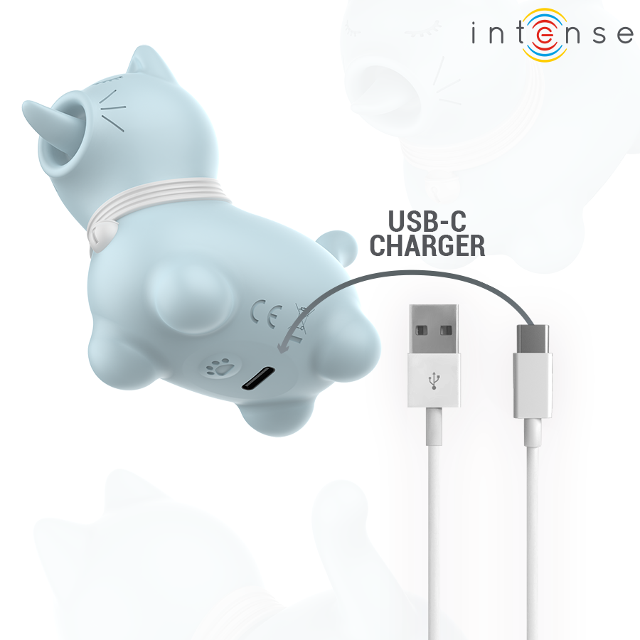 INTENSE - ESTIMULADOR PUPPY LENGUA ROTADORA 360º PARA CLÍTORIS AMARILLO
