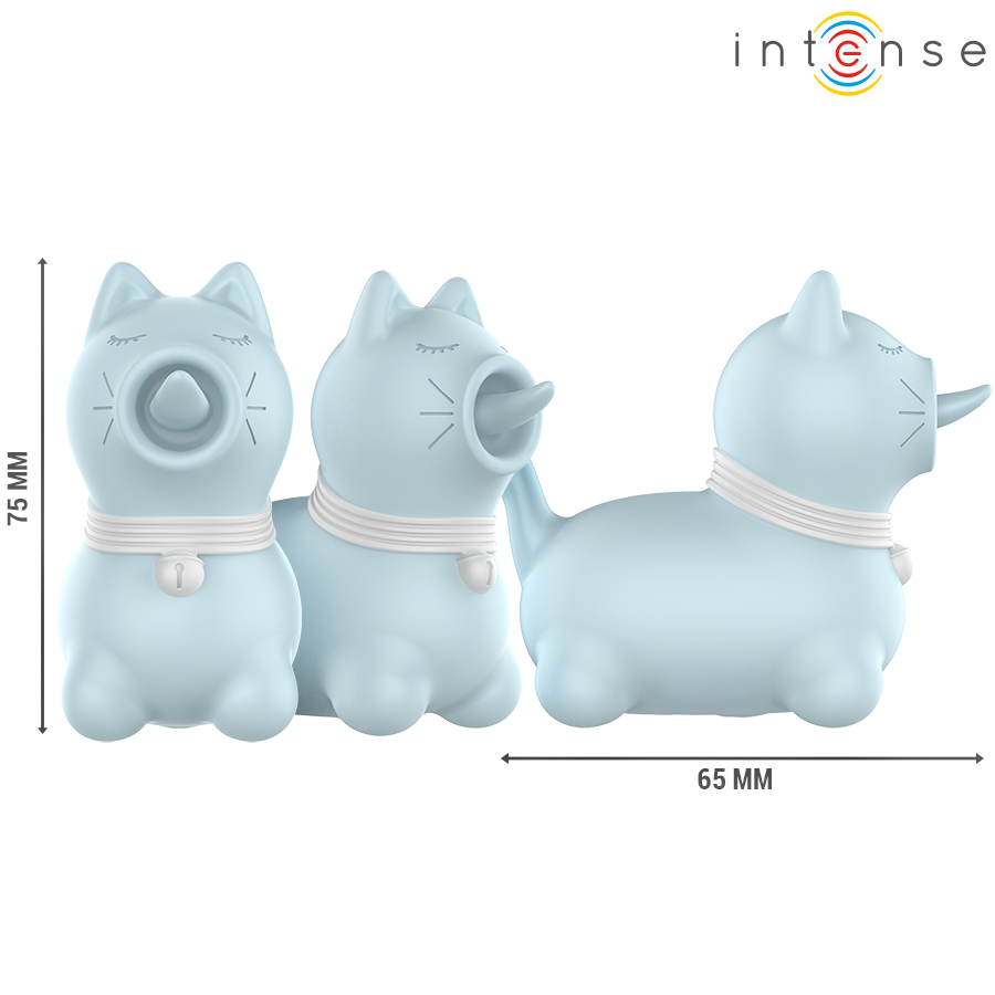 INTENSE - ESTIMULADOR PUPPY LENGUA ROTADORA 360º PARA CLÍTORIS AMARILLO