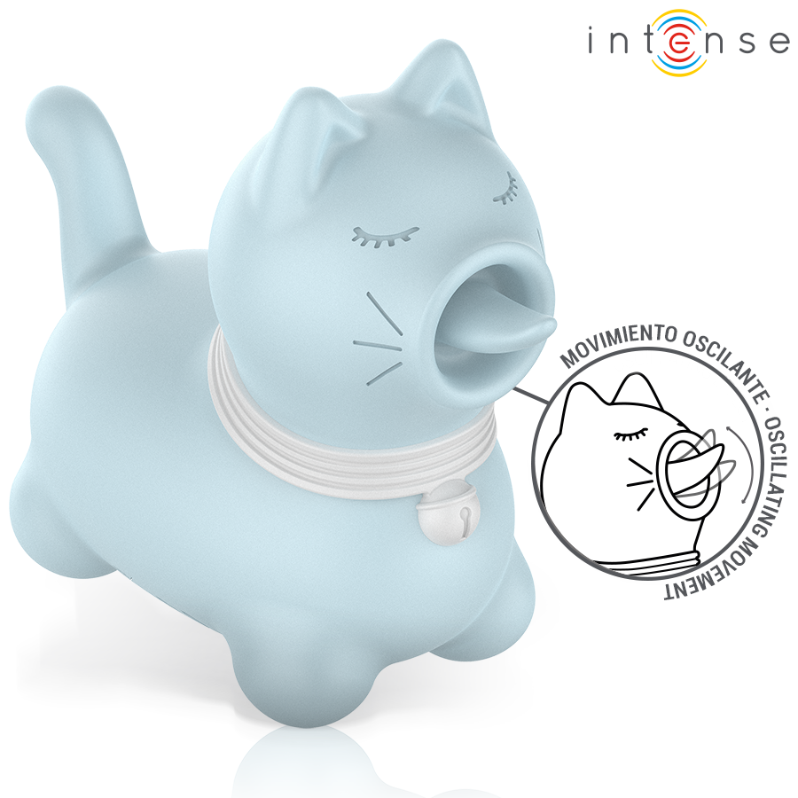 INTENSE - ESTIMULADOR PUPPY LENGUA ROTADORA 360º PARA CLÍTORIS AMARILLO