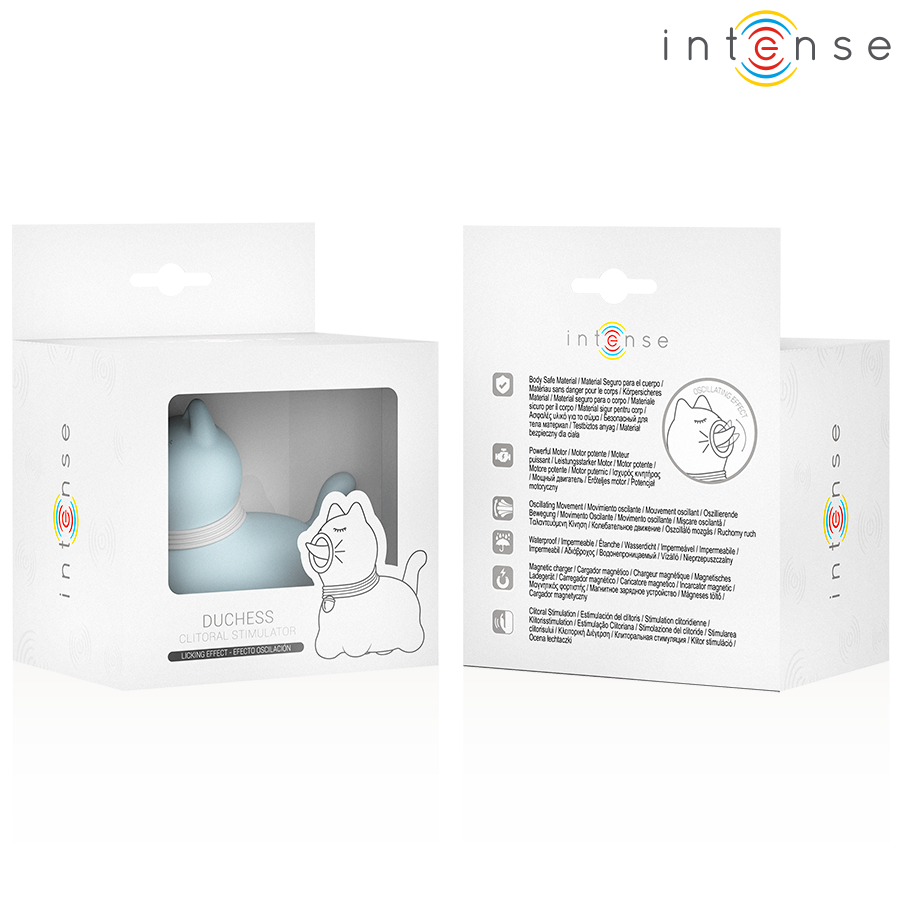 INTENSE - ESTIMULADOR PUPPY LENGUA ROTADORA 360º PARA CLÍTORIS AMARILLO