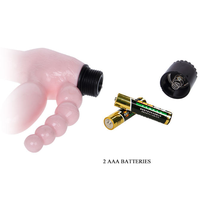 BAILE - TPR CORDLESS HARNESS WITH VIBRATION AND ANAL STIMULATION 25.4 CM