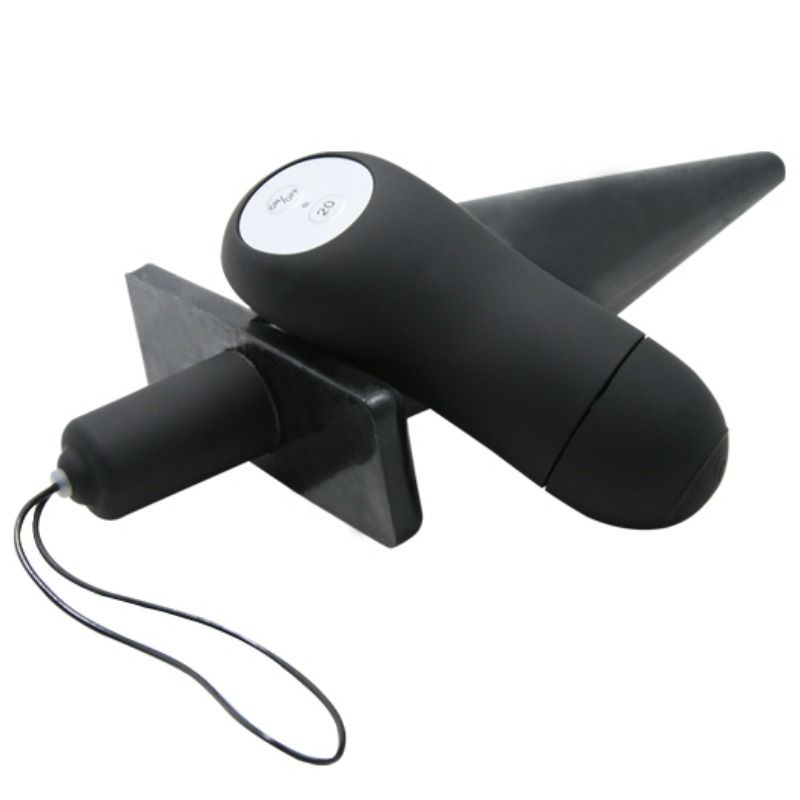 DANCE - BLACK VIBRATING ANAL BUTT PLUG