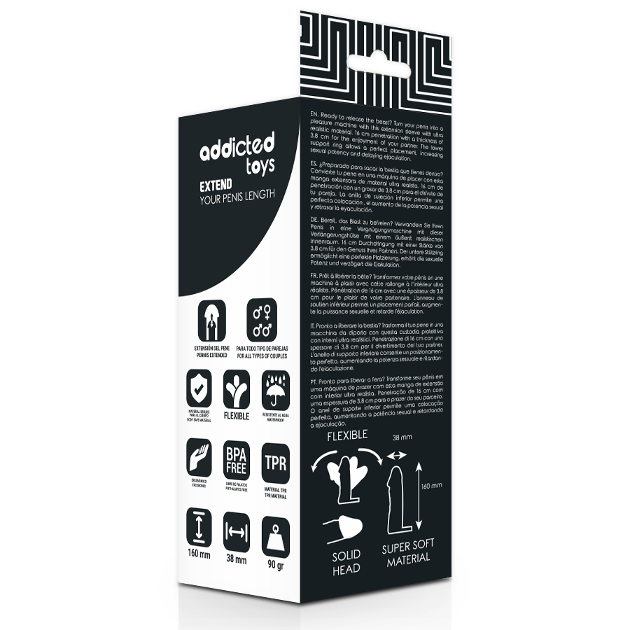 ADDICTED TOYS - EXTENSION DE PÉNIS 16 CM