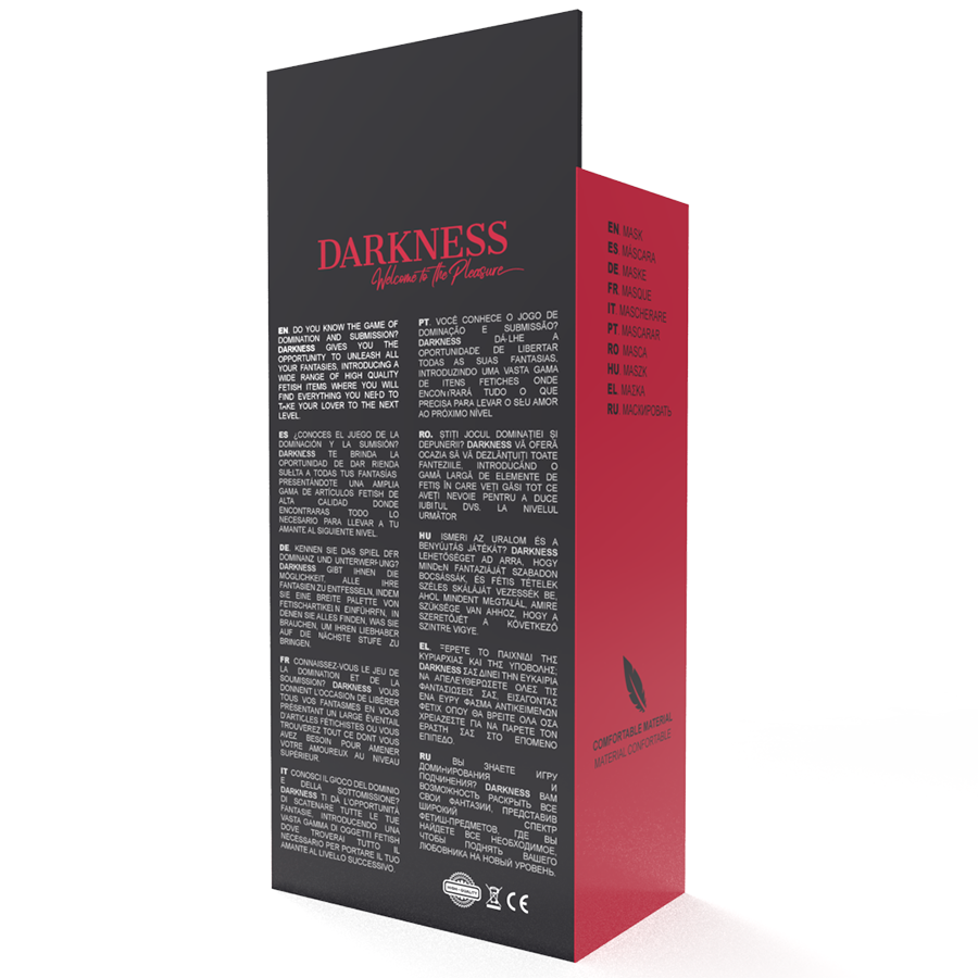 DARKNESS - RED STRAIGHT EYE MASK
