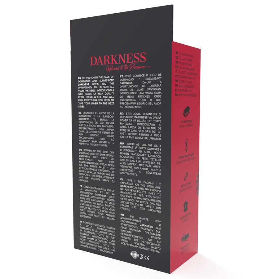 DARKNESS - BLACK CHAIN NECKLACE