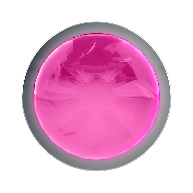 COQUETTE CHIC DESIRE - METAL ANAL PLUG SIZE L PINK CRYSTAL 4 X 9CM