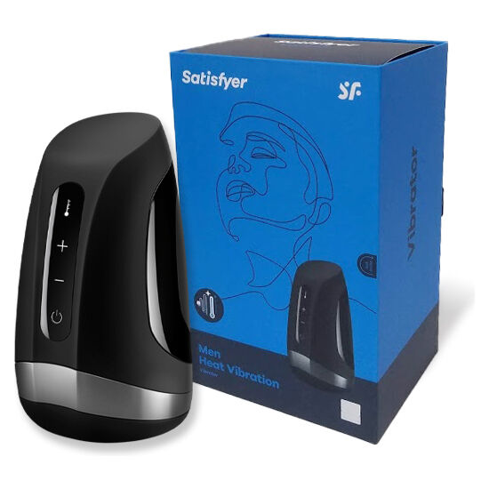 SATISFYER - MASTURBATEUR VIBRANT POUR HOMMES AVEC CHALEUR