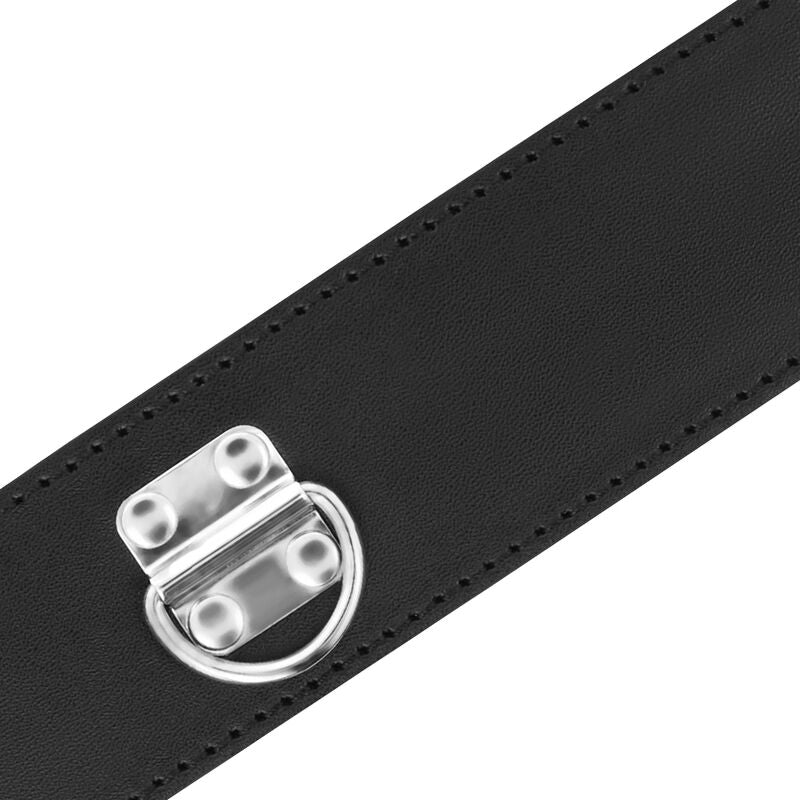 DARKNESS - BDSM COLLAR WITH BLACK PADLOCK