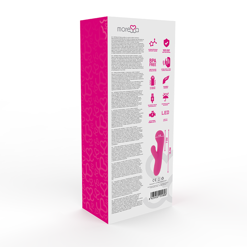 MORESSA - VIBRATEUR JERRY CLIP GY SPOT CLITORIS SILICONE PREMIUM RECHARGEABLE