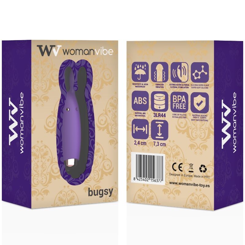 WOMANVIBE - SILICONE RABBIT STIMULATOR BUGSY