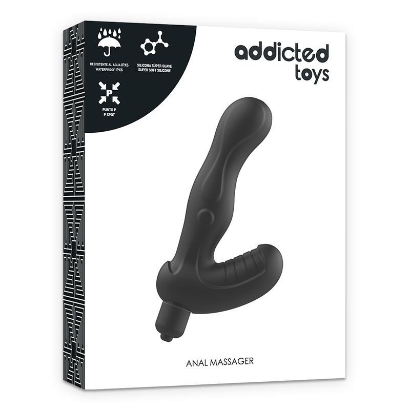 ADDICTED TOYS - STIMULATEUR DE PROSTATE ANAL EN SILICONE VIBRANT POUR POINT P