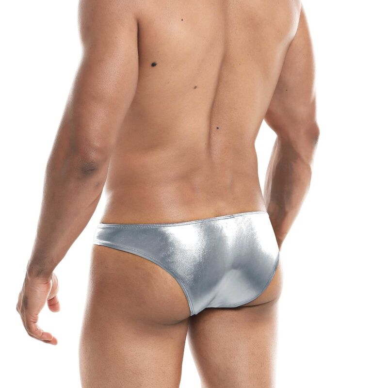 CUT4MEN - SLIP TAILLE BASSE ARGENT XL