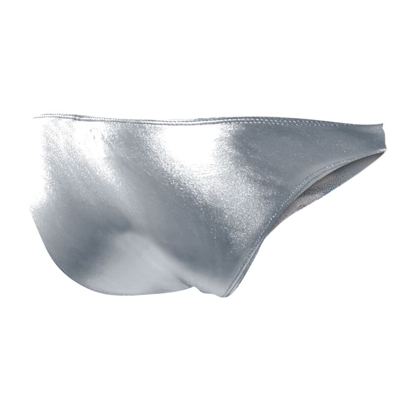 CUT4MEN - SLIP TAILLE BASSE ARGENT XL