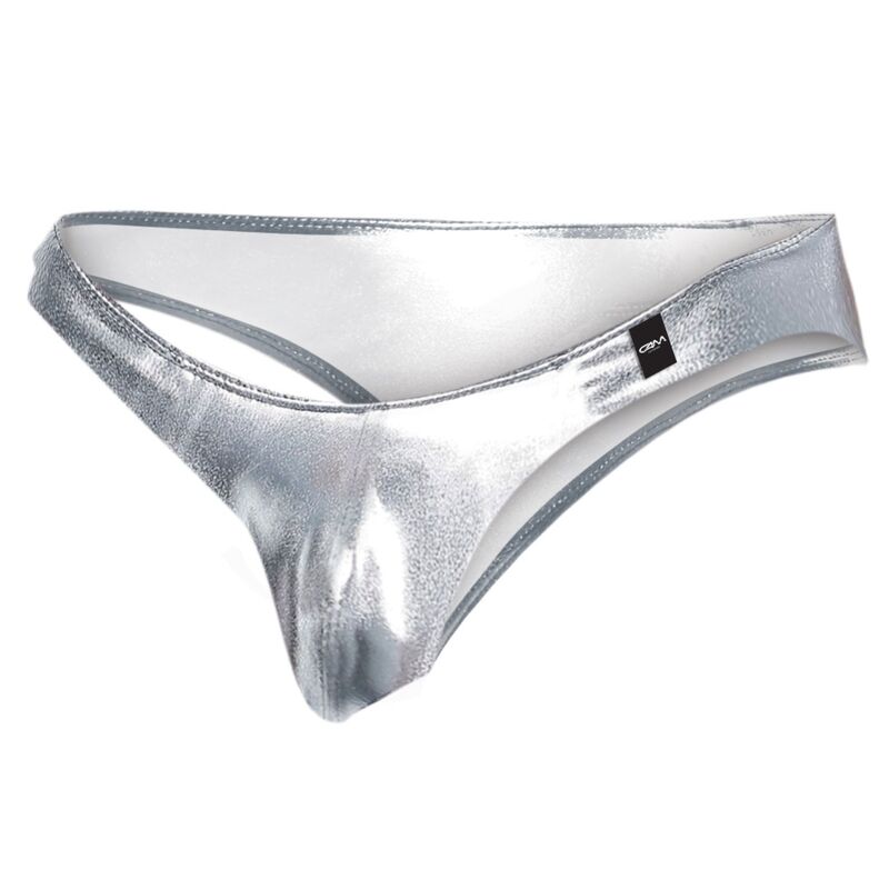 CUT4MEN - SLIP TAILLE BASSE ARGENT XL