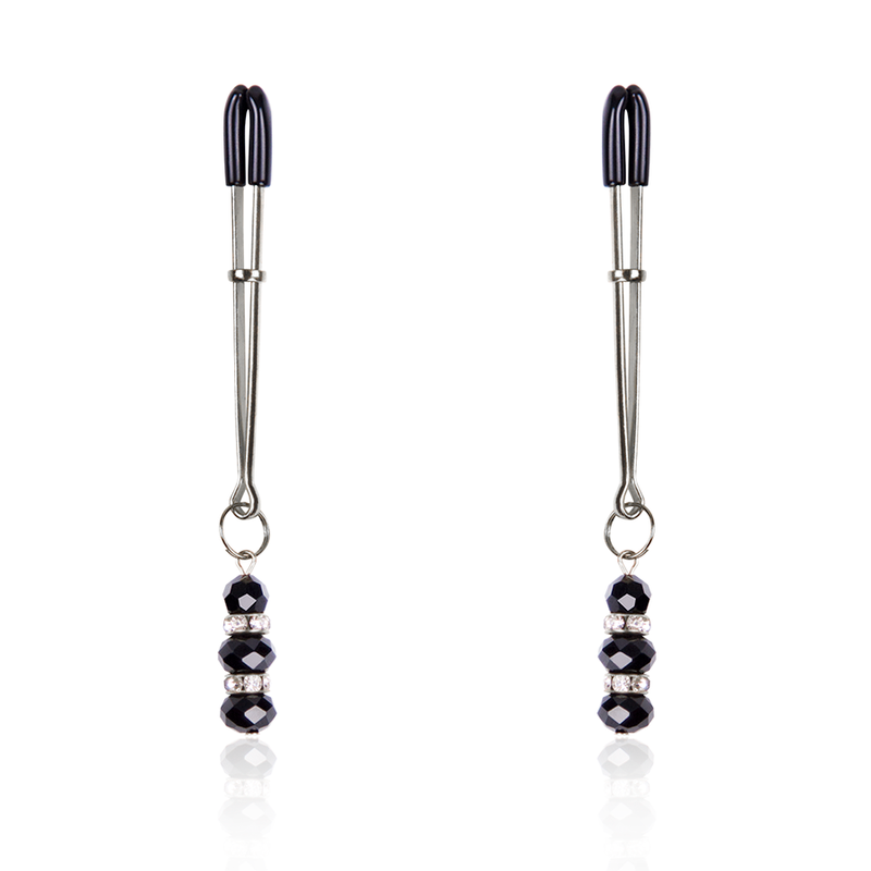 OHMAMA FETISH - NIPPLE CLAMPS WITH CRYSTAL STONES