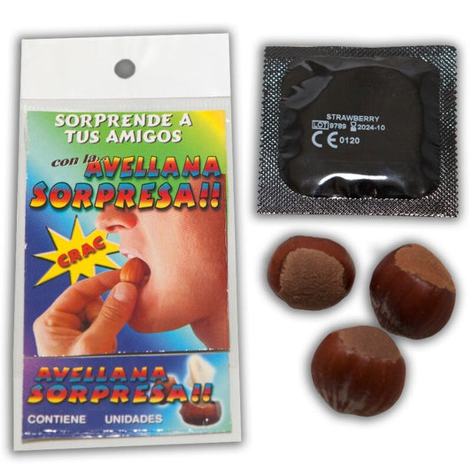 SPICY DEVIL - 3 HAZELNUTS WITH SURPRISE CONDOM