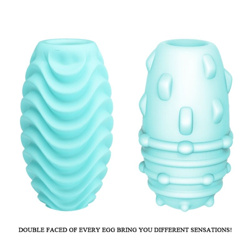 PRETTY LOVE - ŒUF MASTURBATEUR DOUBLE FACE TURQUOISE
