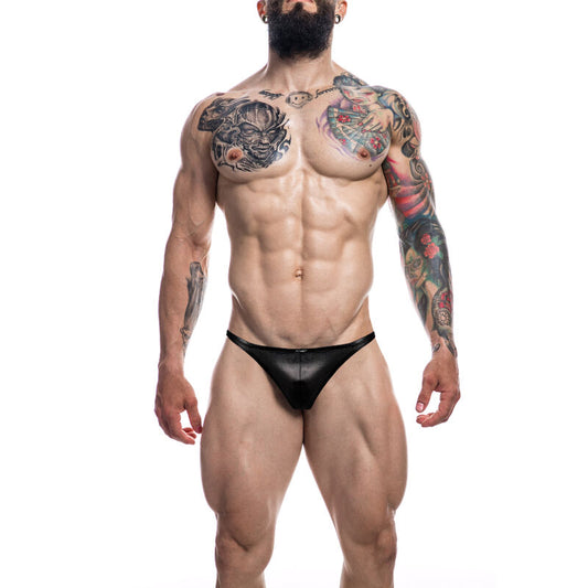 CUT4MEN - SLIP BRÉSILIEN CUIR NOIR S