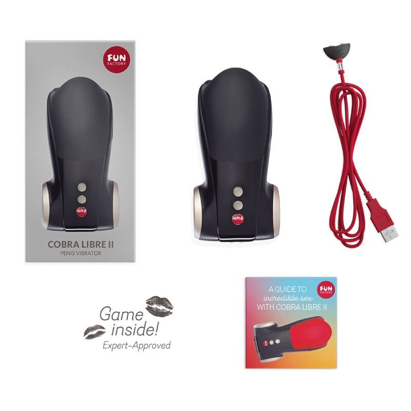 FUN FACTORY - STIMULATEUR DE GLANDES NOIRES COBRA LIBRE II