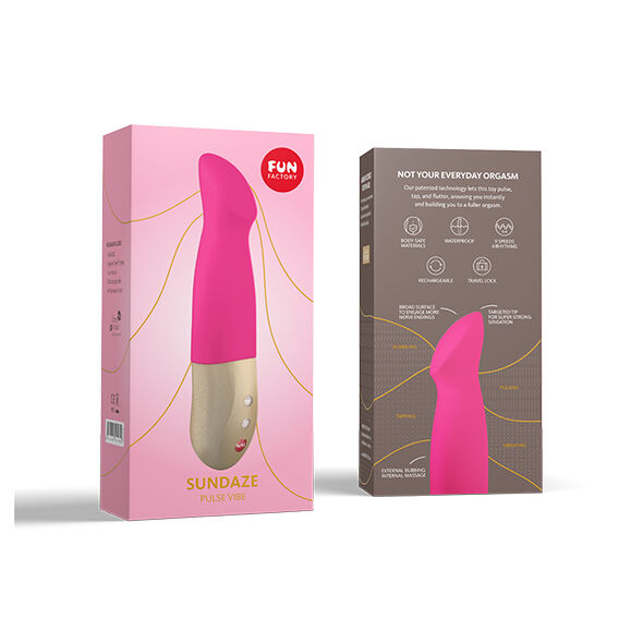 FUN FACTORY - VIBRATEUR SUNDAZE PULSE VIBE FUCHSIA ROSE