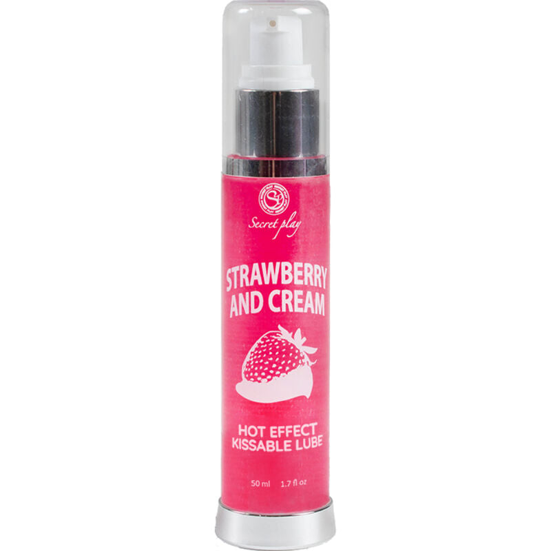 SECRETPLAY - LUBRIFIANT EFFET CHALEUR 2-1 FRAISE&amp;CRÈME 50 ML