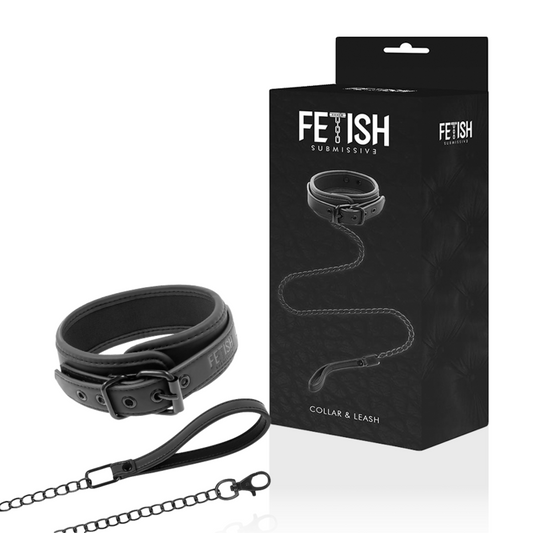 FETISH SUBMISSIVE - NOPRENE LINED CHAIN ​​COLLAR