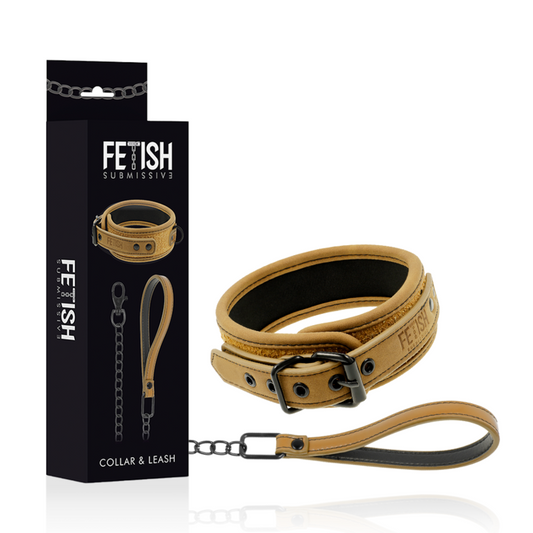 FETISH SUBMISSIVE ORIGIN - NEOPRENE LINED CHAIN ​​NECKLACE