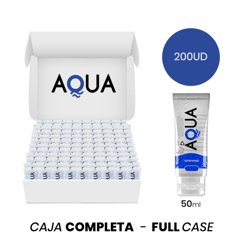 MOQ 200 - LUBRIFIANT À BASE D'EAU DE QUALITÉ AQUA 50 ML