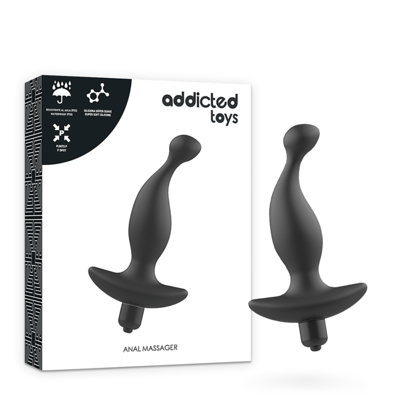 ADDICTED TOYS - MASSEUR ANAL VIBRANT NOIR MODÈLE 1