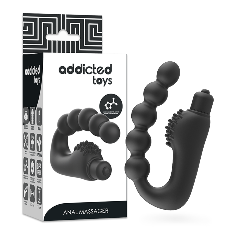 ADDICTED TOYS - MASSEUR DE PROSTATE ANAL AVEC VIBRATIONS