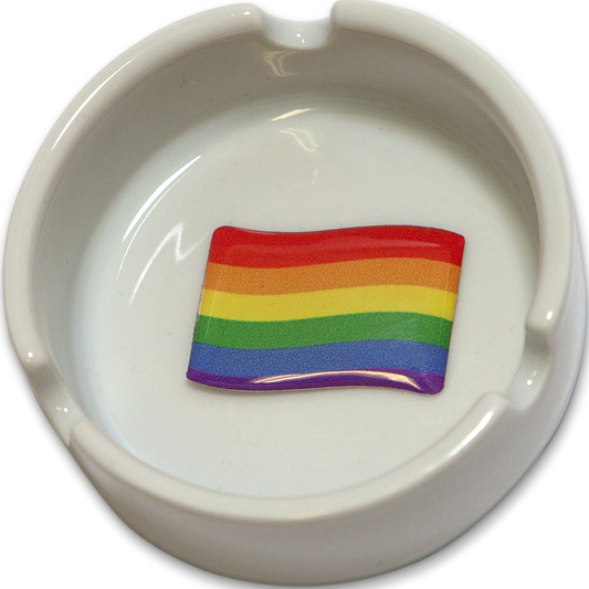 CENDRIER ROND DRAPEAU PRIDE - LGBT 8 mm