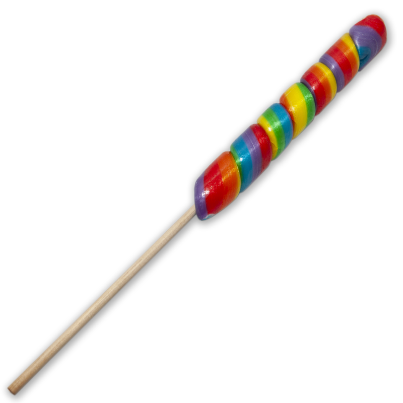 PRIDE - SMALL LOLLIPOP WITH LGBT FLAG FOR A PIMP, MY PIMP /es/pt/en/fr/it/