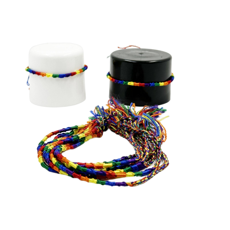 PRIDE - LGBT FLAG FINE THREAD BRACELET