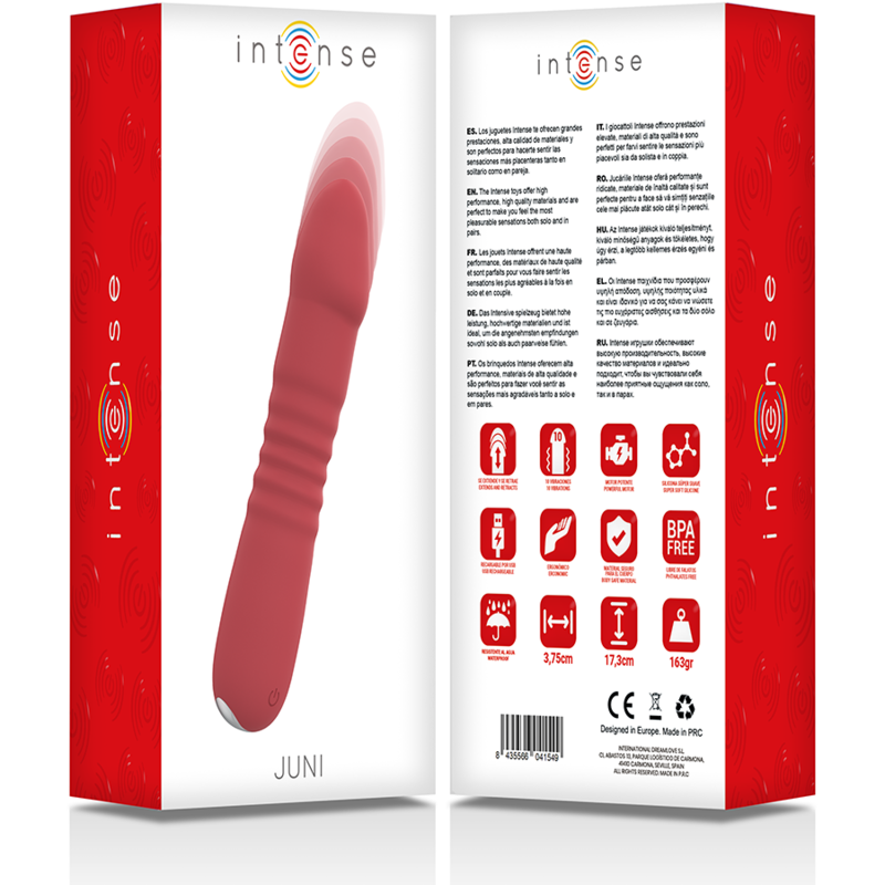 INTENSE - JUIN UP &amp; DOWN 10 VIBRATIONS ROUGE
