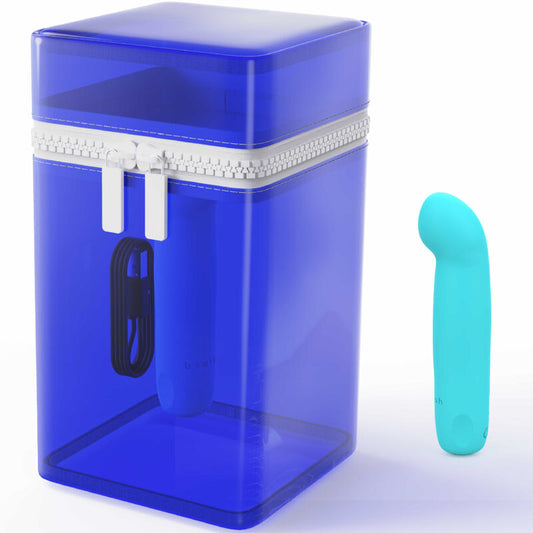 B SWISH - BCUTE CURVE INFINITE CLASSIC VIBRATEUR RECHARGEABLE EN SILICONE BLEU EN ÉDITION LIMITÉE