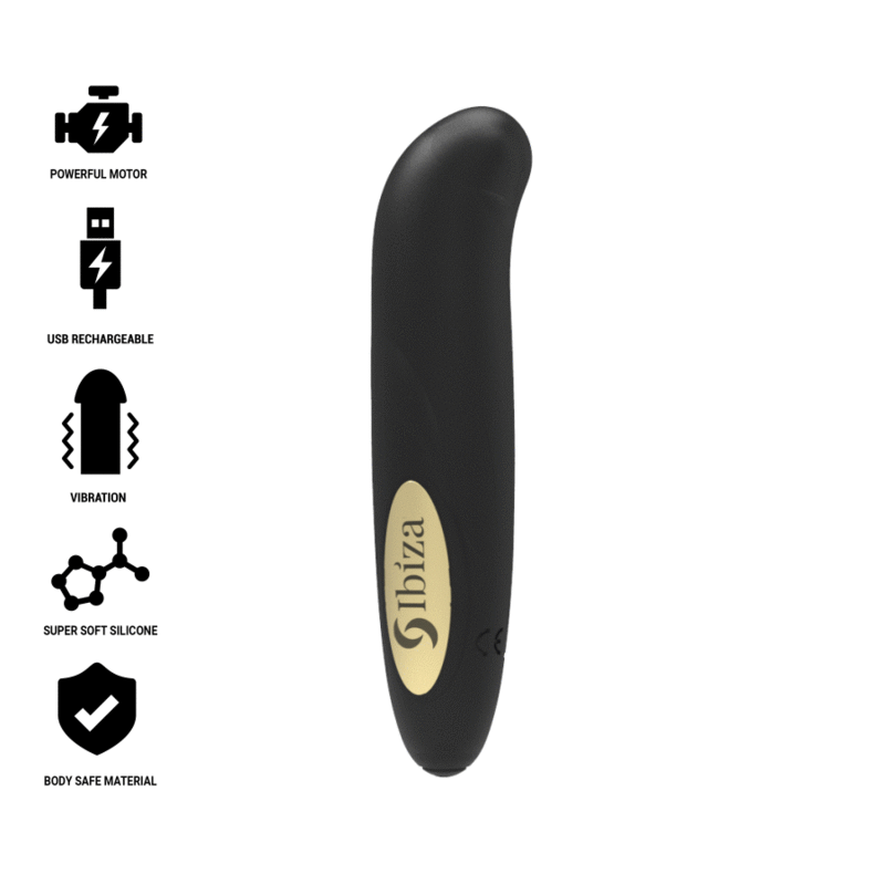IBIZA - STIMULATEUR DE VOYAGE RECHARGEABLE 10 MODES DE VIBRATIONS 13 X 2,9