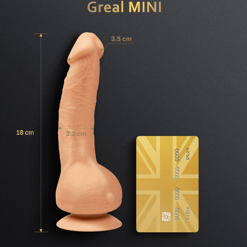 G-VIBE - GREAL MINI DILDO VIBRANT EN SILICONE NATUREL