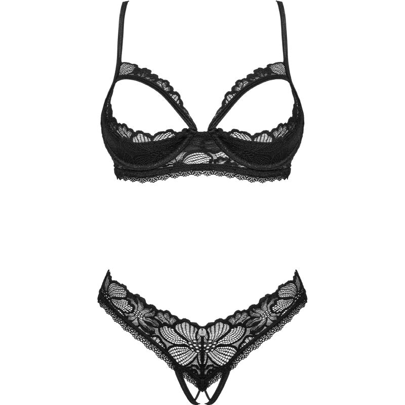 OBSESSIVE - SERAFIA TWO-PIECE CUPLESS SET XS/S