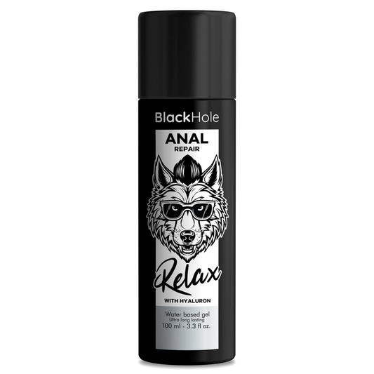 BLACK HOLE - SOIN RÉPARATEUR ANAL À BASE D'EAU RELAX AVEC HYALURON 100 ML