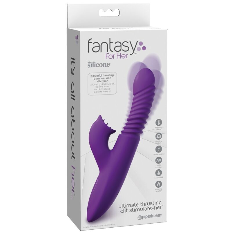 FANTASY FOR HER - STIMULATEUR DE CLITORIS AVEC FONCTION CHALEUR, OSCILLATION ET VIBRATION VIOLET