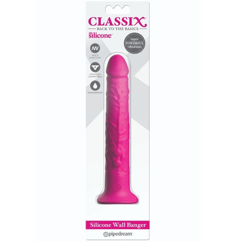 CLASSIX - DILDO MURAL SILICONE 15 CM ROSE