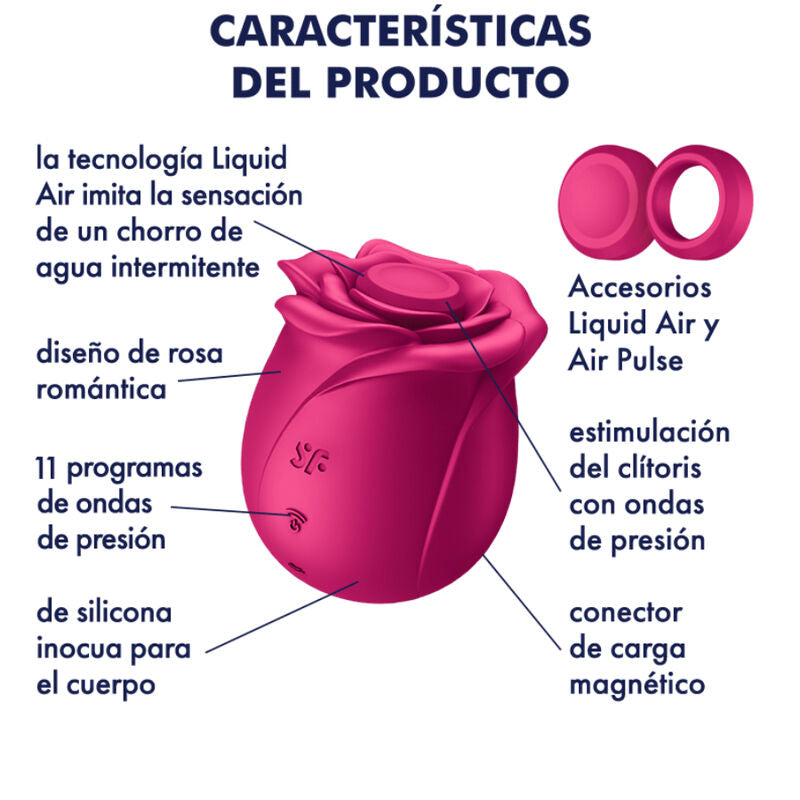 SATISFYER - VIBRATEUR AIR PULSE PRO 2 CLASSIC BLOSSOM