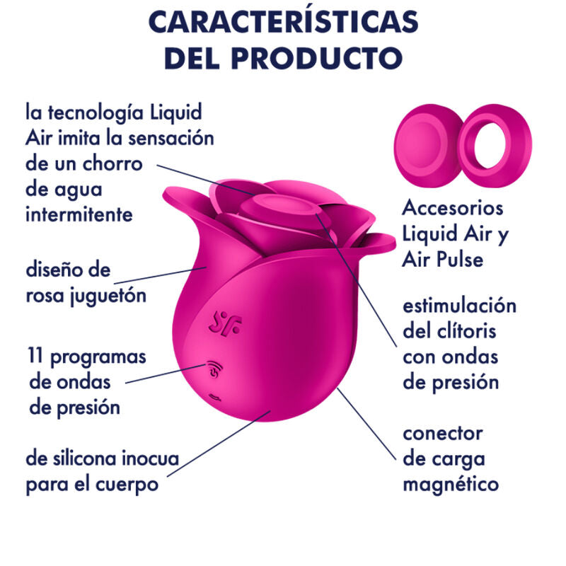 SATISFYER - VIBRATEUR AIR PULSE PRO 2 MODERNE BLOSSOM