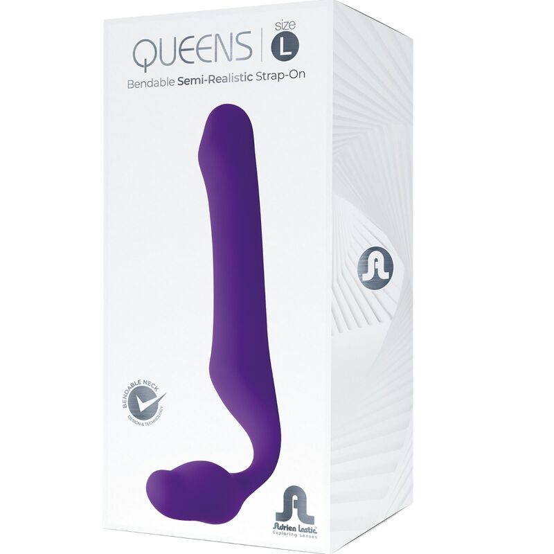 ADRIEN LASTIC - QUEENS STRAP-ON FLEXIBLE VIOLET TAILLE L